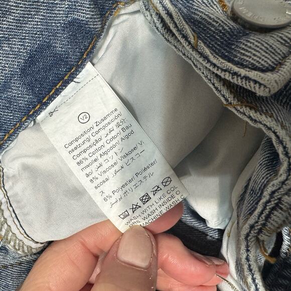 SHEIN Women's Denim Distressed Jeans Size 25/XS High Rise Torn Knees Ripped - Picture 8 of 8